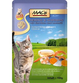 Mac´s Macs Cat Hering & Shrimps 100g Frischebeutel