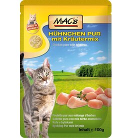 Mac´s Macs Cat Hähnchen Pur & Kräuter 100g Frischebeutel