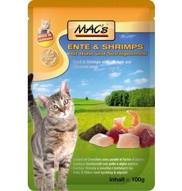 Mac´s Macs Cat Ente & Shrimps 100g Frischebeutel