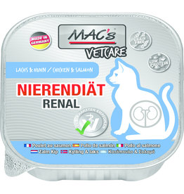 Mac´s MACs Cat Vetcare Lachs Huhn Nierendiät 100gS