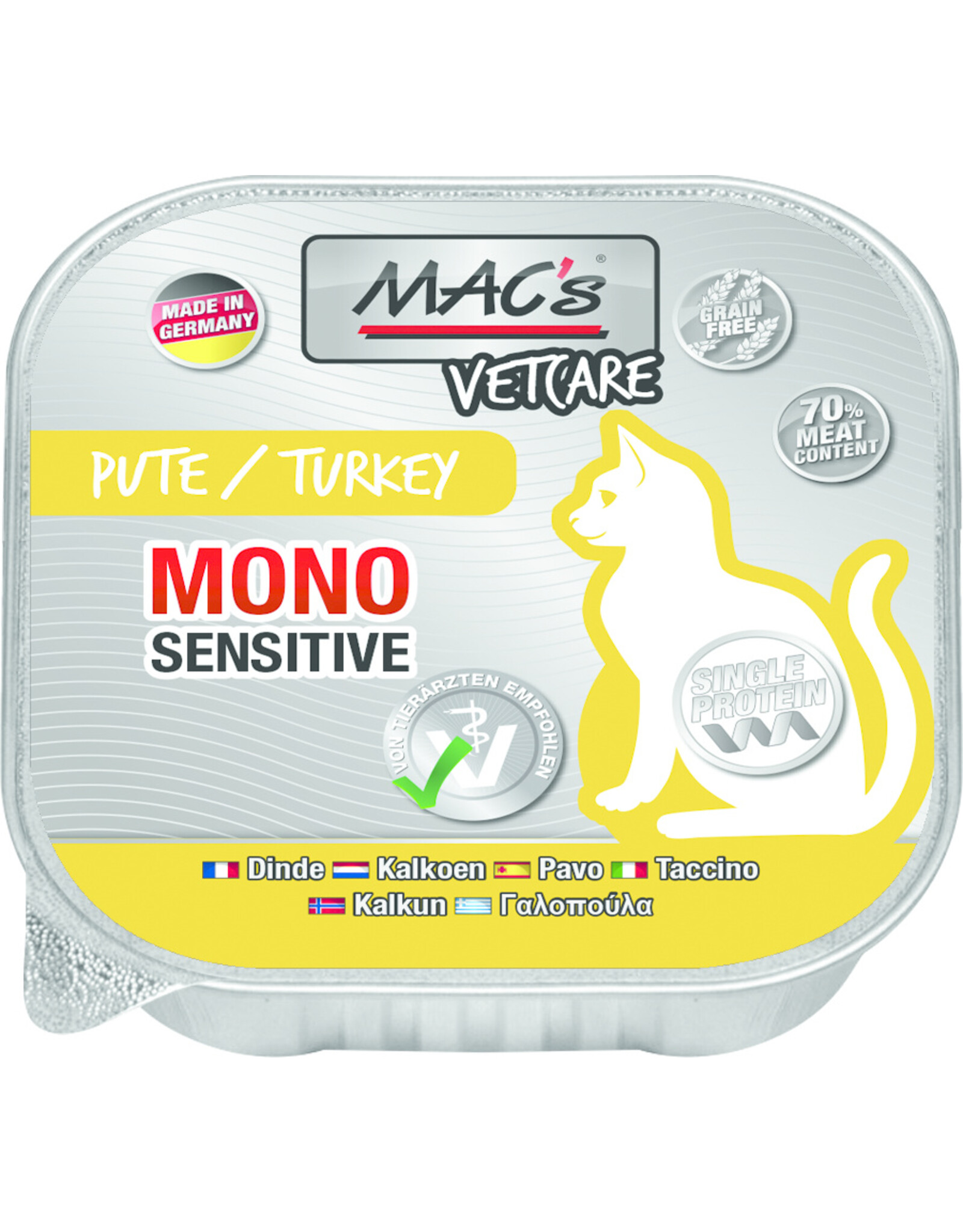Mac´s MACs Cat Vetcare Mono Pute 100gS