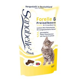 Sanabelle Sanabelle Snack mit Forelle & Preiselbeere 55g