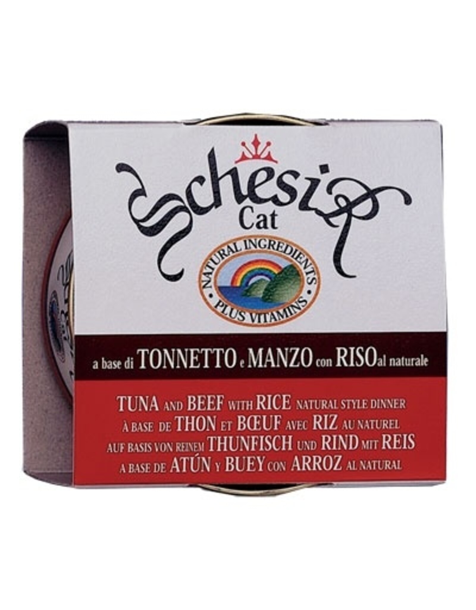 Schesir Schesir Natural Thunfisch, Rind & Reis 85g Dose