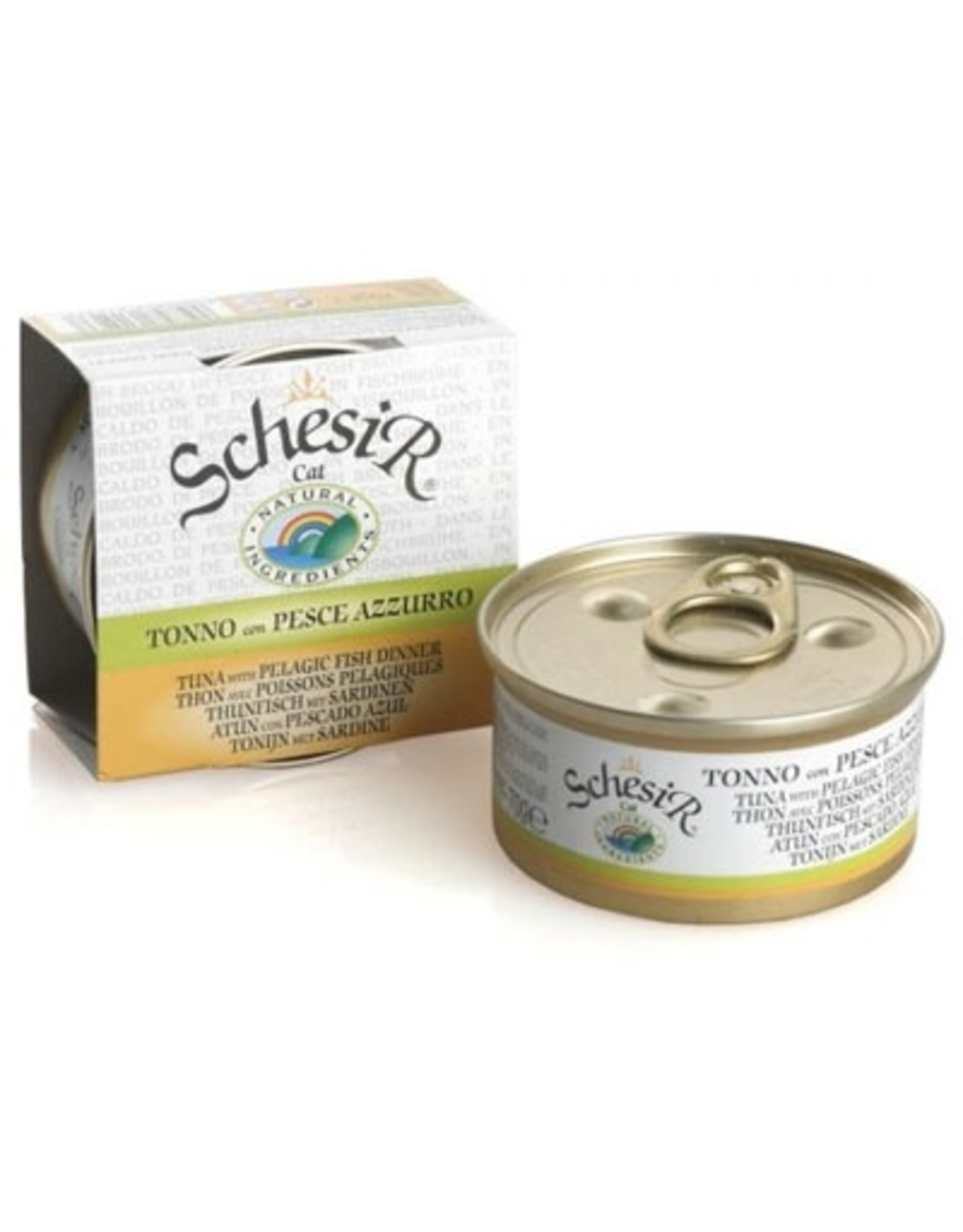 Schesir Schesir Thunfisch mit Sardinen in Brühe 70g Dose