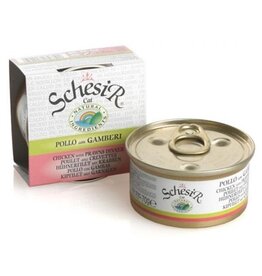 Schesir Schesir Hühnerfilet mit Krabben in Brühe 70g Dose