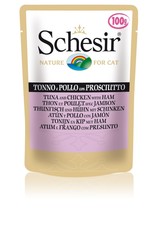 Schesir Schesir Thunfisch, Huhn & Schinken 100g Frischebeutel