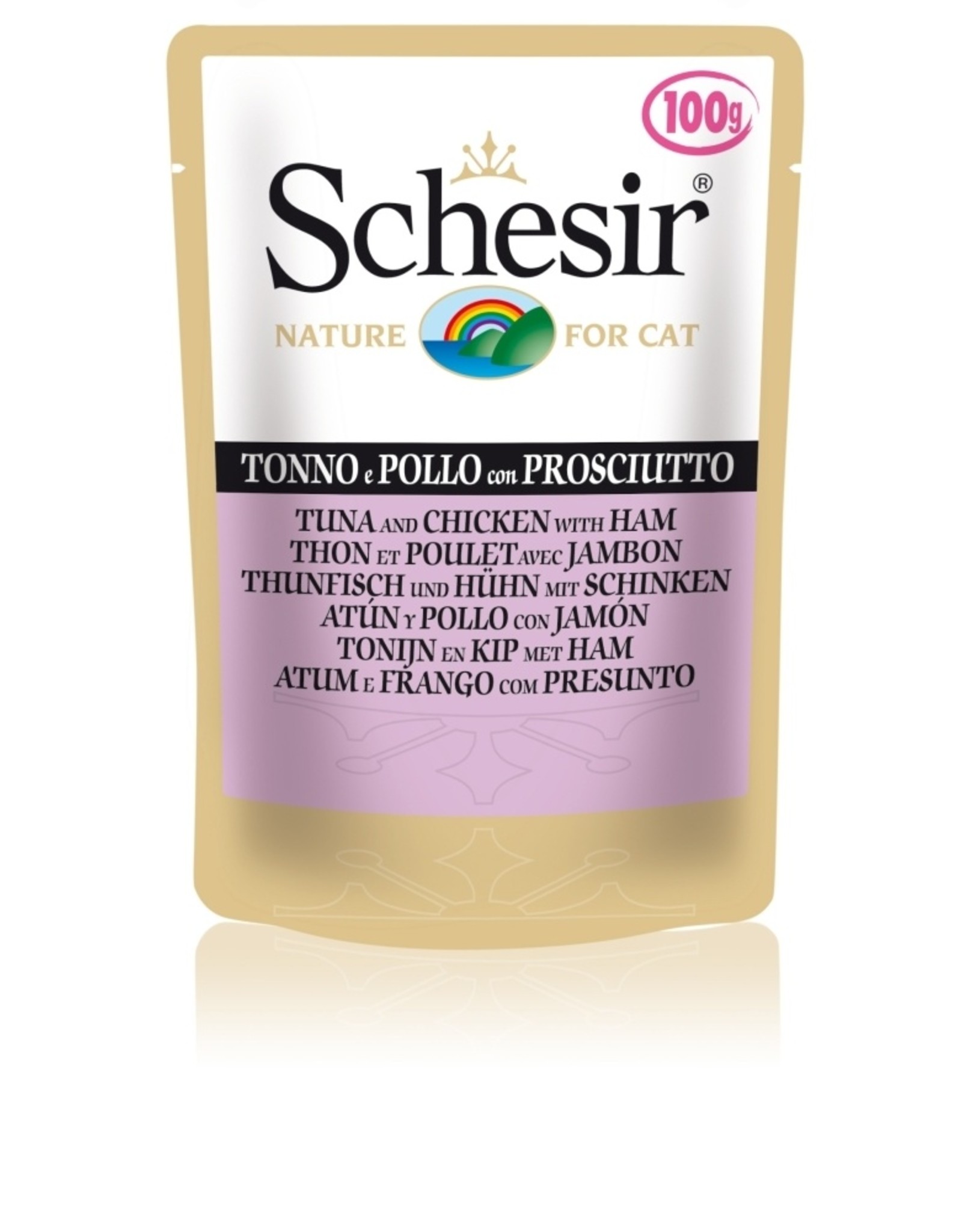 Schesir Schesir Thunfisch, Huhn & Schinken 100g Frischebeutel