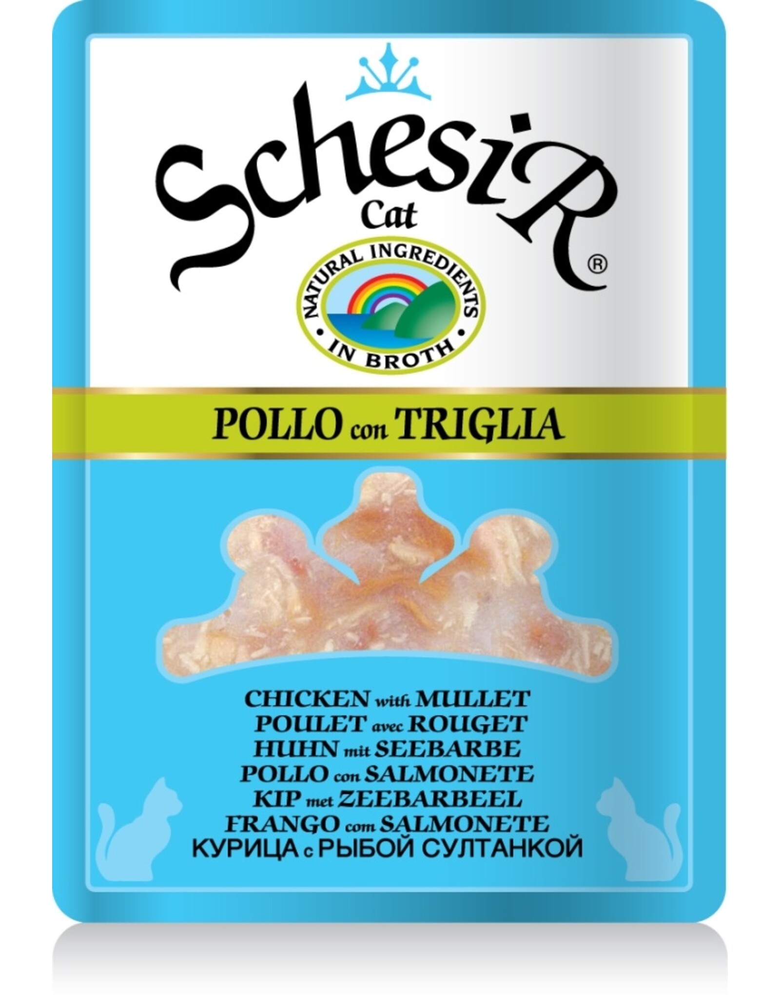 Schesir Schesir Huhn & Seebarbe 70g Frischebeutel