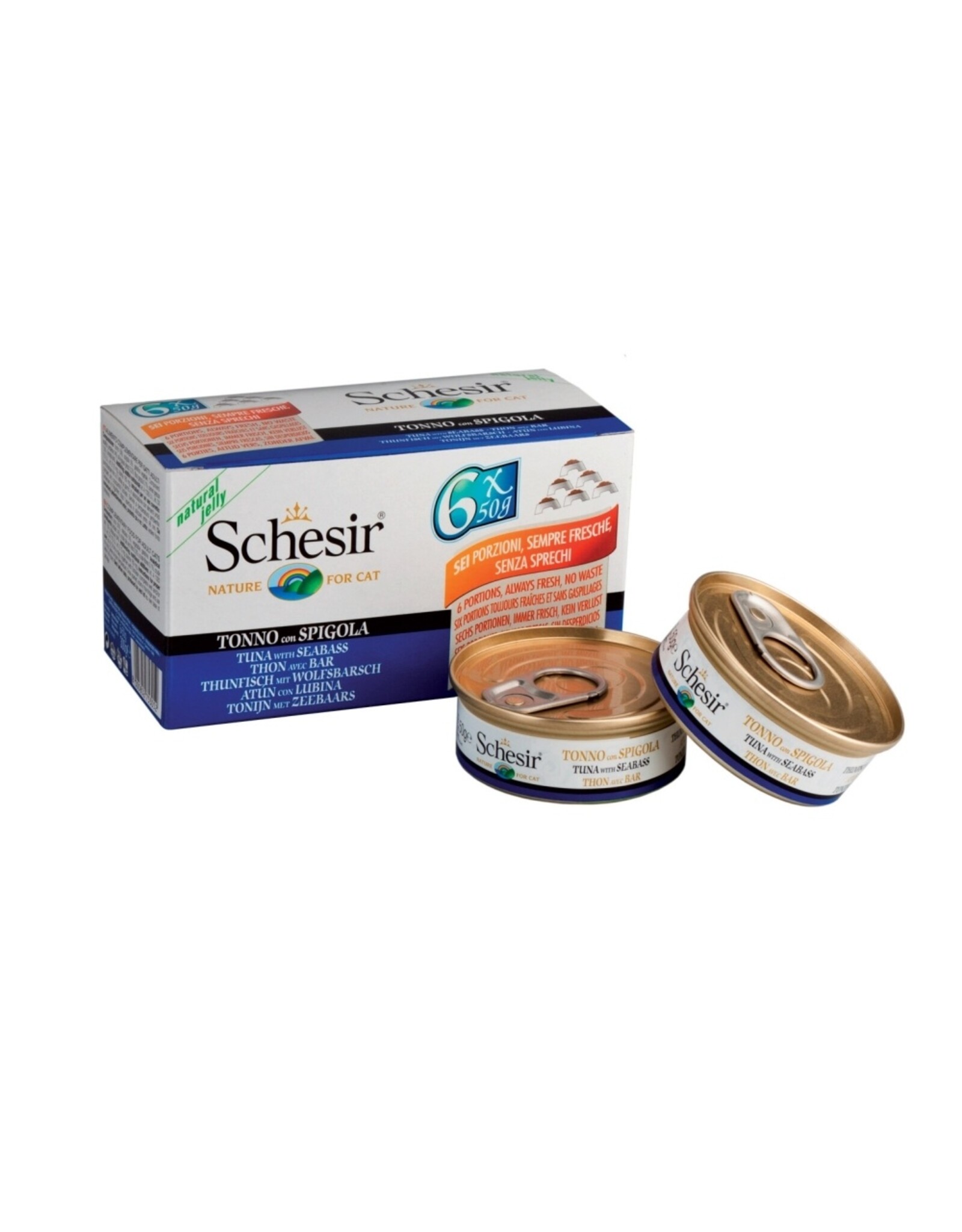 Schesir Schesir Thunfisch & Seebarsch Multipack 6x50g Dose