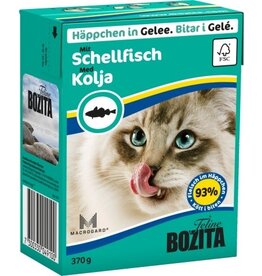 Bozita Bozita Cat Tetra Recard Häppchen in Gelee Schellfisch 370g