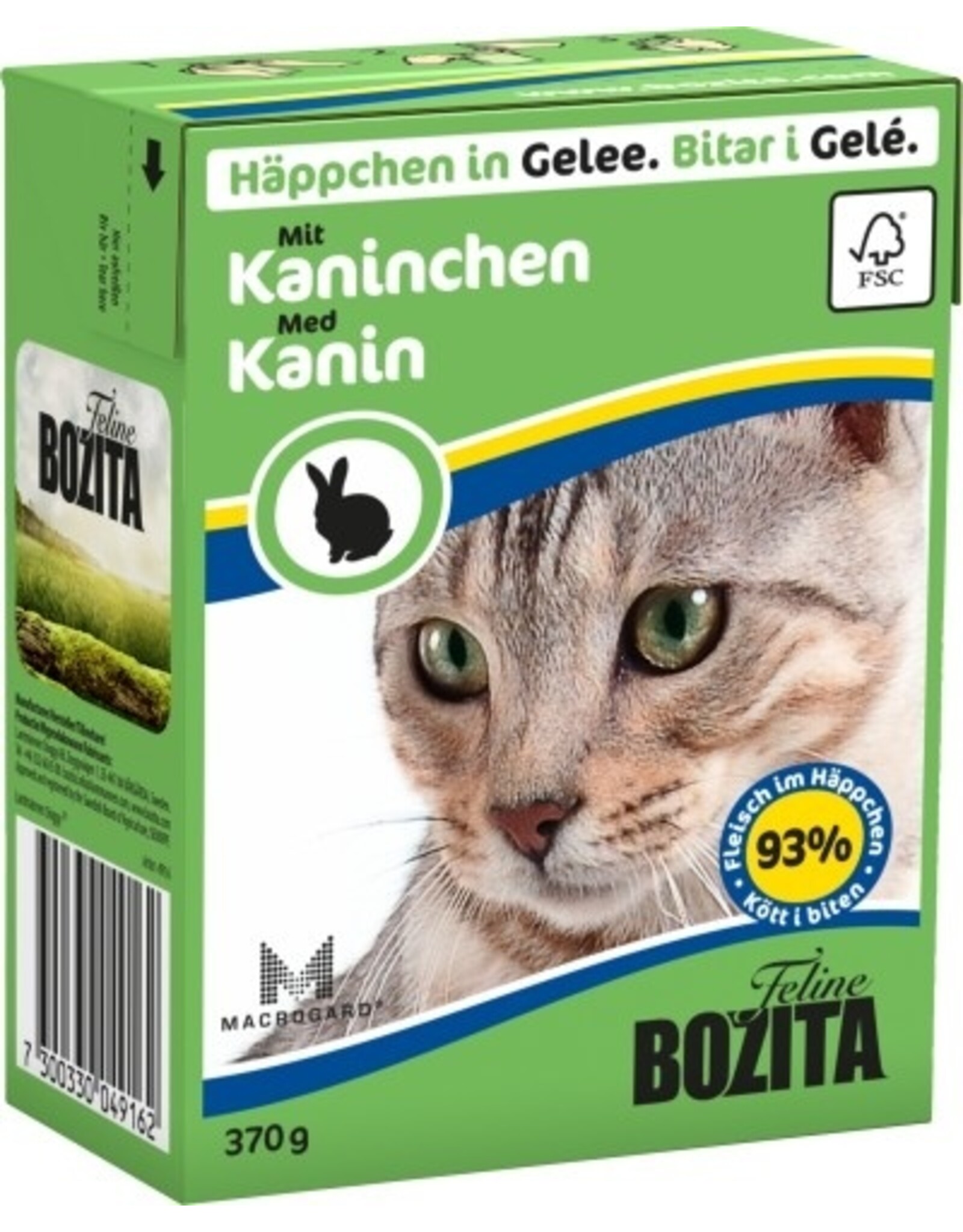 Bozita Bozita Cat Tetra Recard Häppchen in Gelee Kaninchen 370g