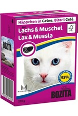 Bozita Bozita Cat Tetra Recard Häppchen in Gelee Lachs&Muschelfleisch 370g