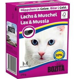 Bozita Bozita Cat Tetra Recard Häppchen in Gelee Lachs&Muschelfleisch 370g