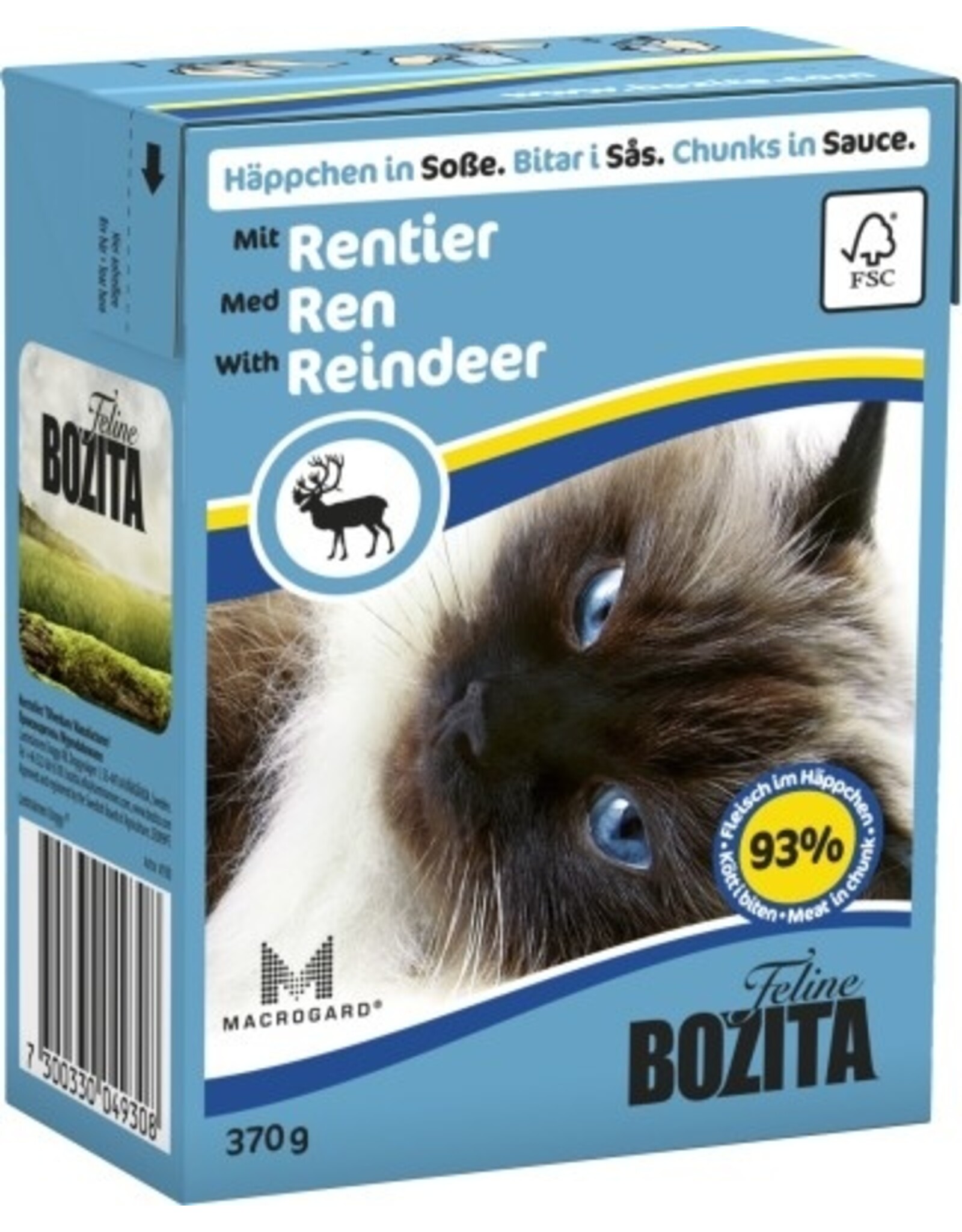 Bozita Bozita Cat Tetra Recard Häppchen in Soße Rentier 370g