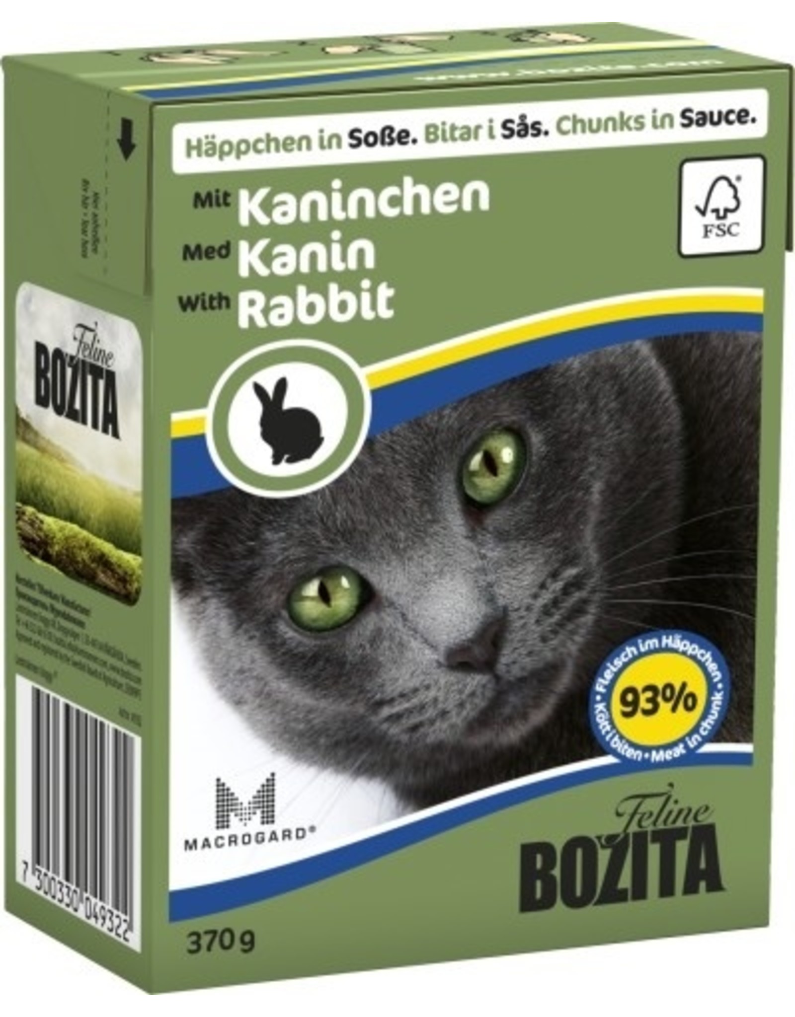 Bozita Bozita Cat Tetra Recard Häppchen in Soße Kaninchen 370g