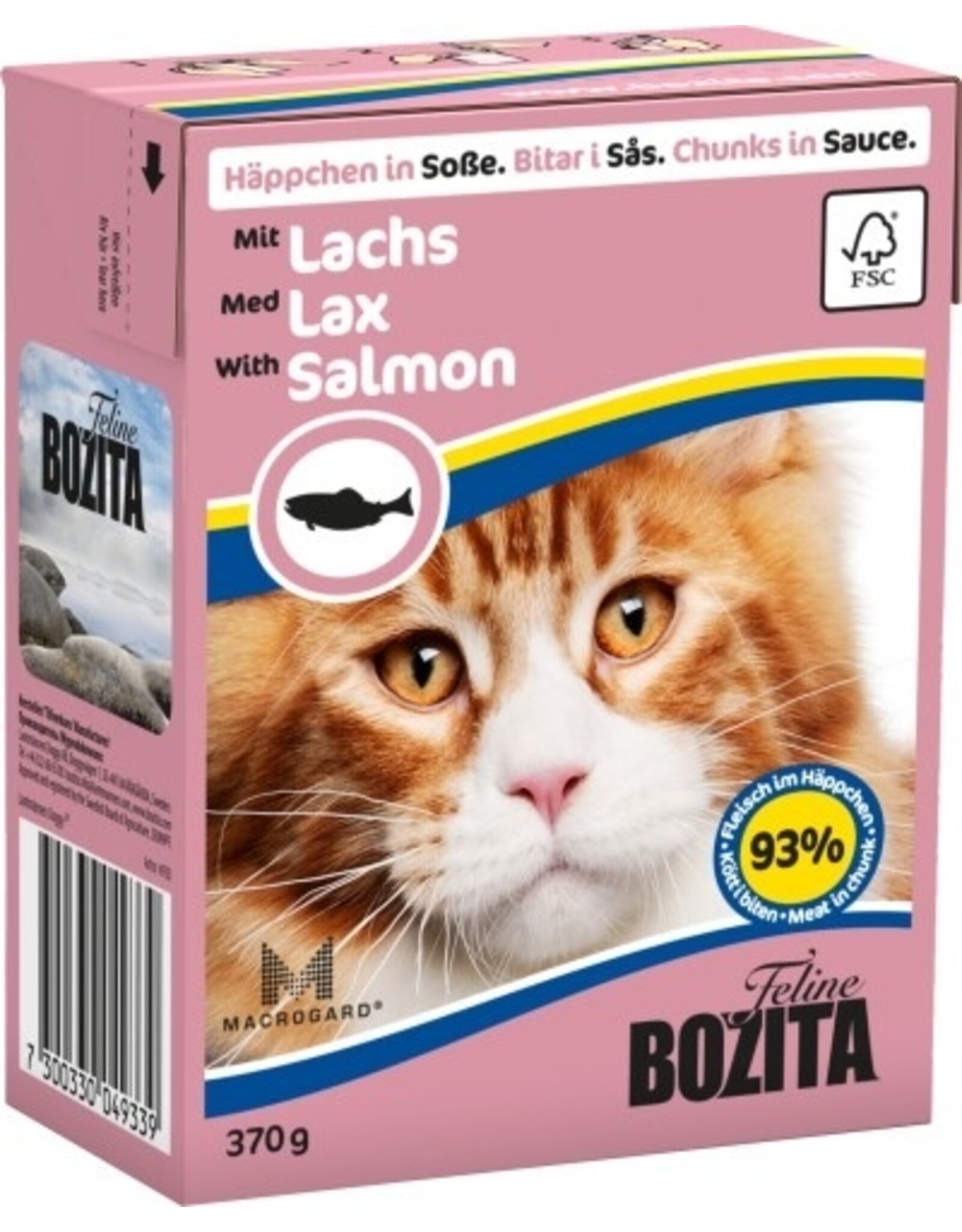 Bozita Bozita Cat Tetra Recard Häppchen in Soße Lachs 370g