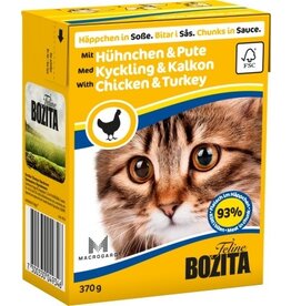 Bozita Bozita Cat Tetra Recard Häppchen in Soße Huhn & Pute 370g