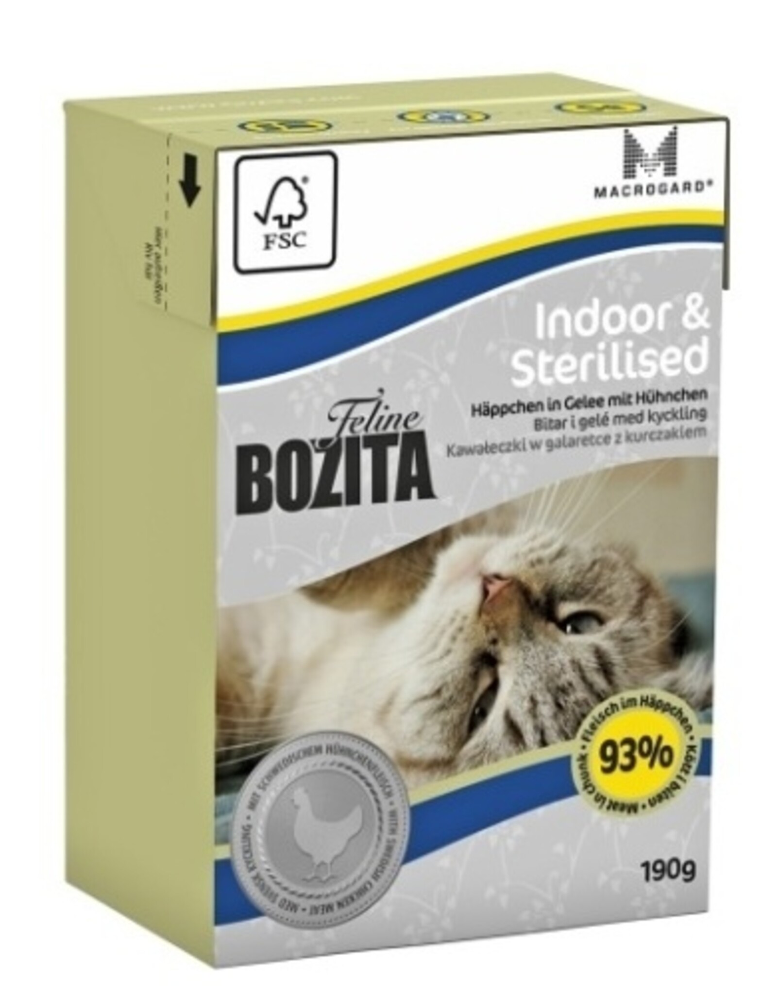 Bozita Bozita Cat Tetra Recard Indoor & Sterilised 190g