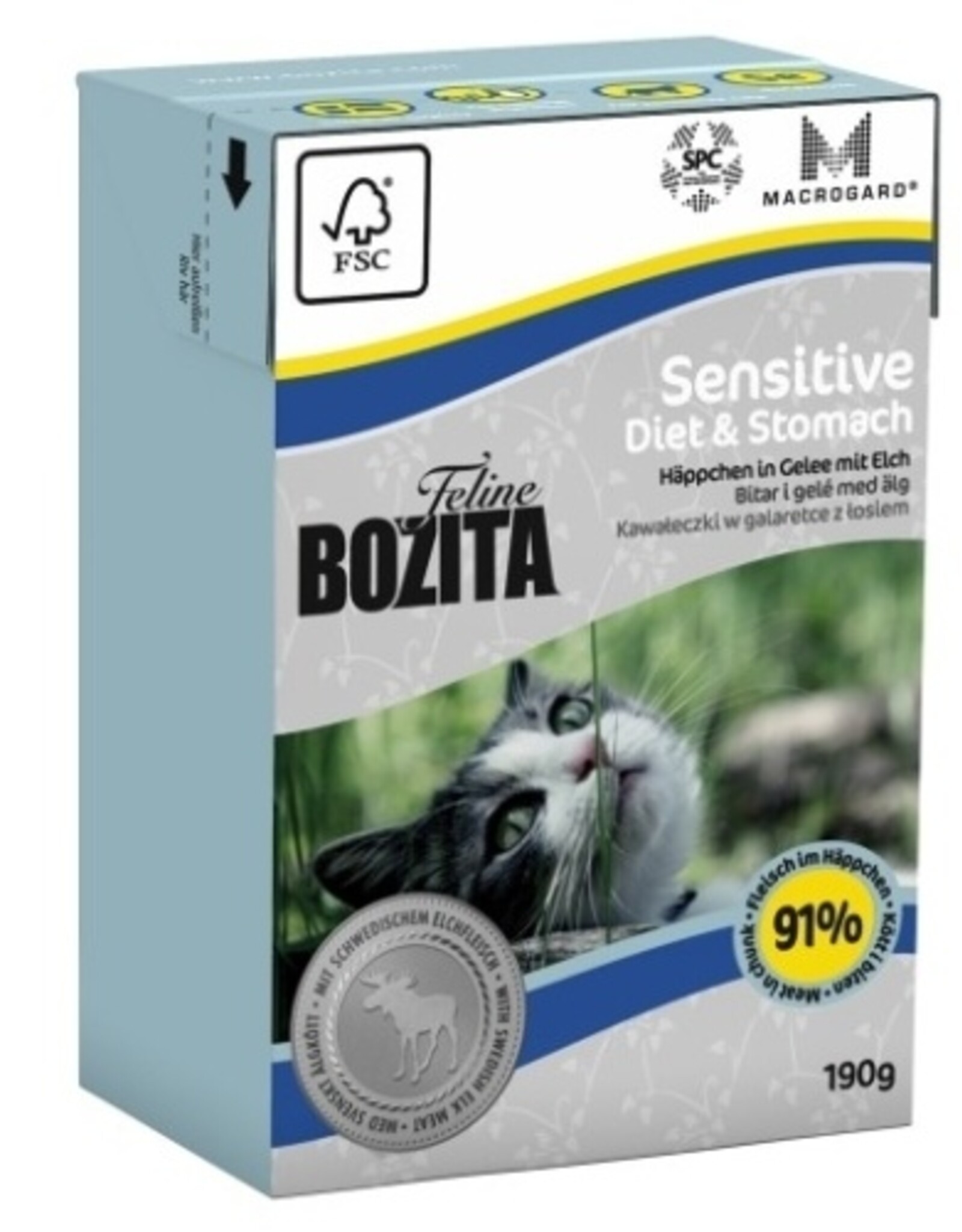 Bozita Bozita Cat Tetra Recard Diet & Stomach - Sensitve 190g