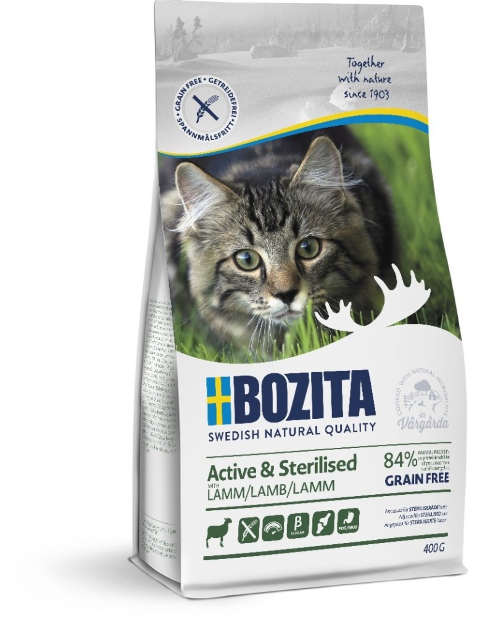 Bozita Bozita Katze Active & Sterilised Grain free Lamb