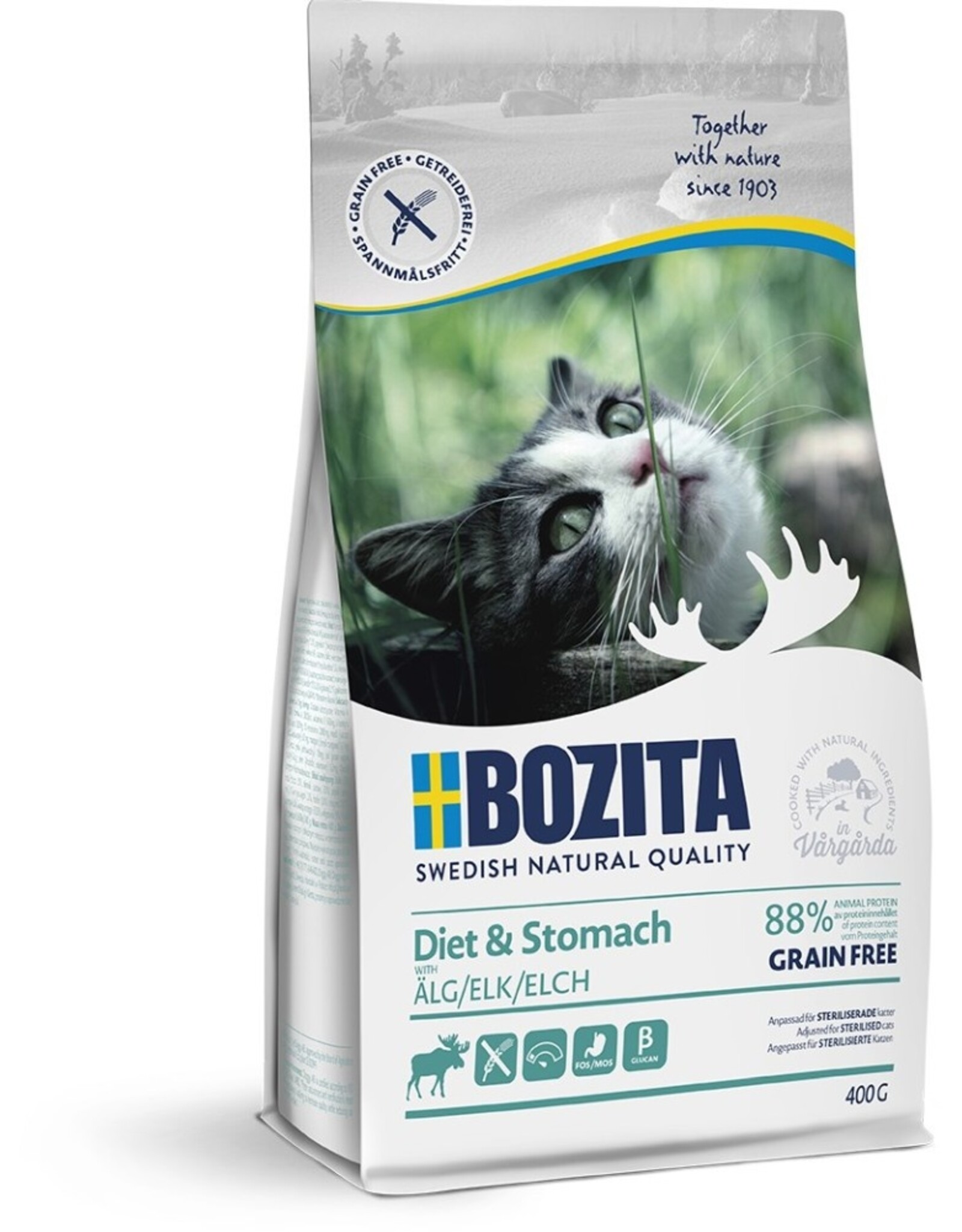 Bozita Bozita Katze Diet & Stomach Grain free Elk