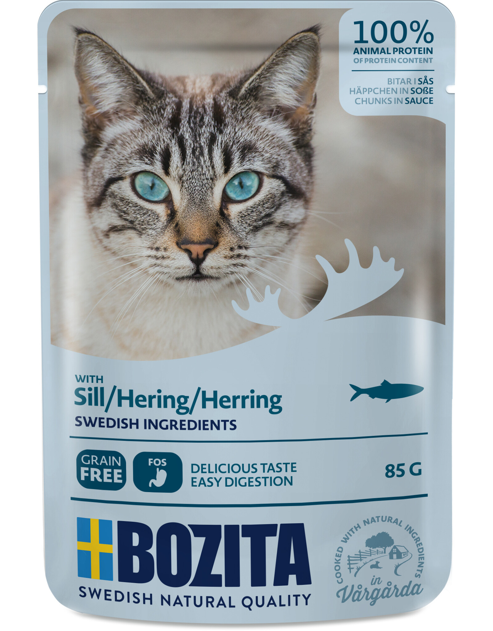 Bozita Bozita Katze Pouch Häppchen in Soße mit Hering 85g