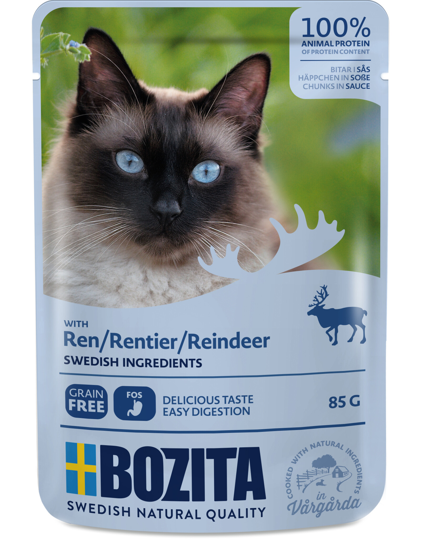 Bozita Bozita Katze Pouch Häppchen in Soße mit Rentier 85g