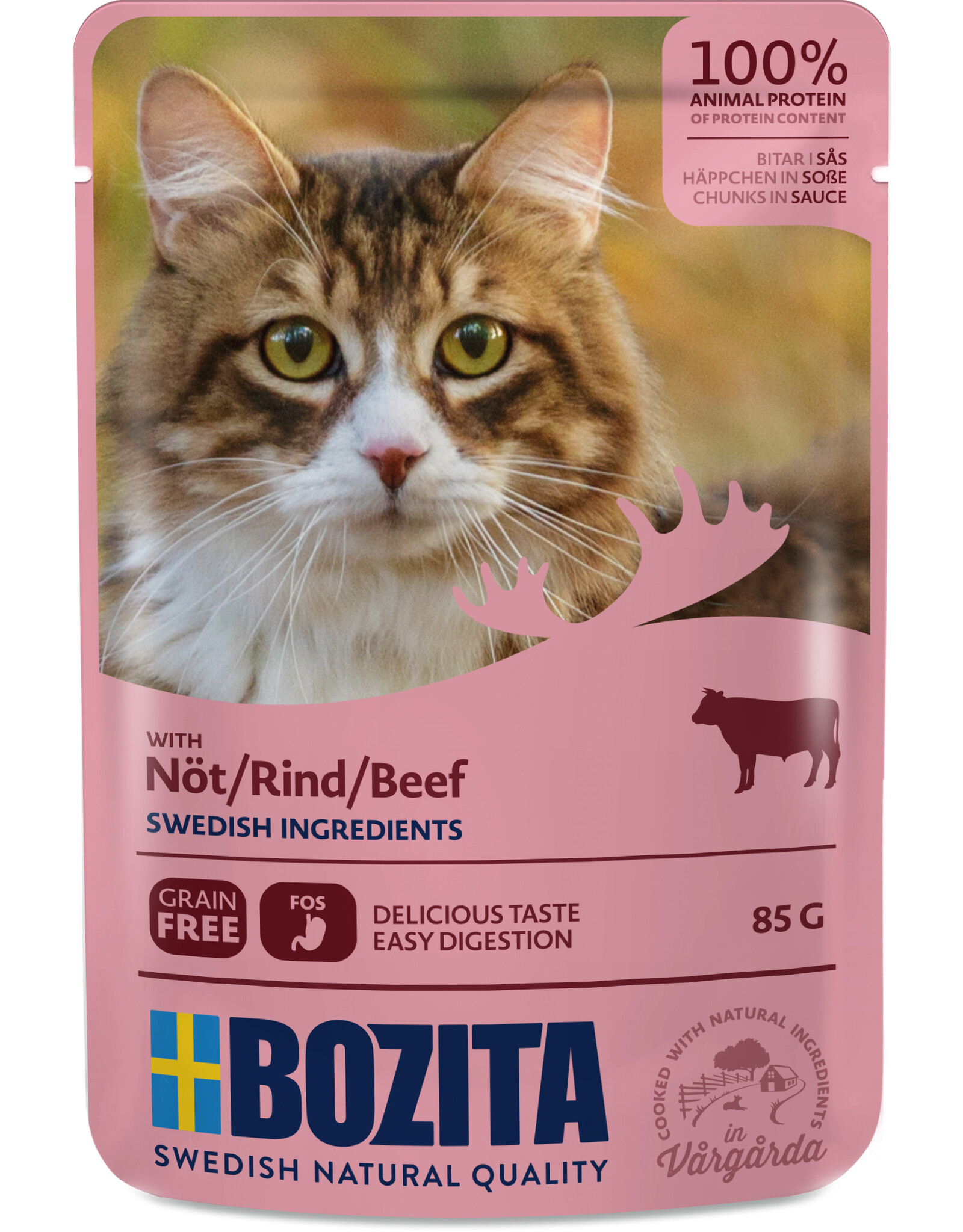 Bozita Bozita Katze Pouch Häppchen in Soße mit Rind 85g