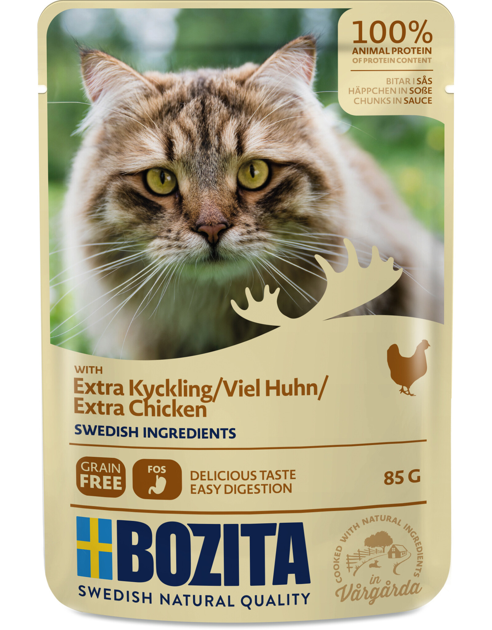 Bozita Bozita Katze Pouch Häppchen in Soße mit viel Hühnchen 85g