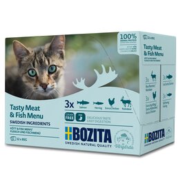 Bozita Bozita Katze Multibox Fleisch & Fisch-Menü 12x85g