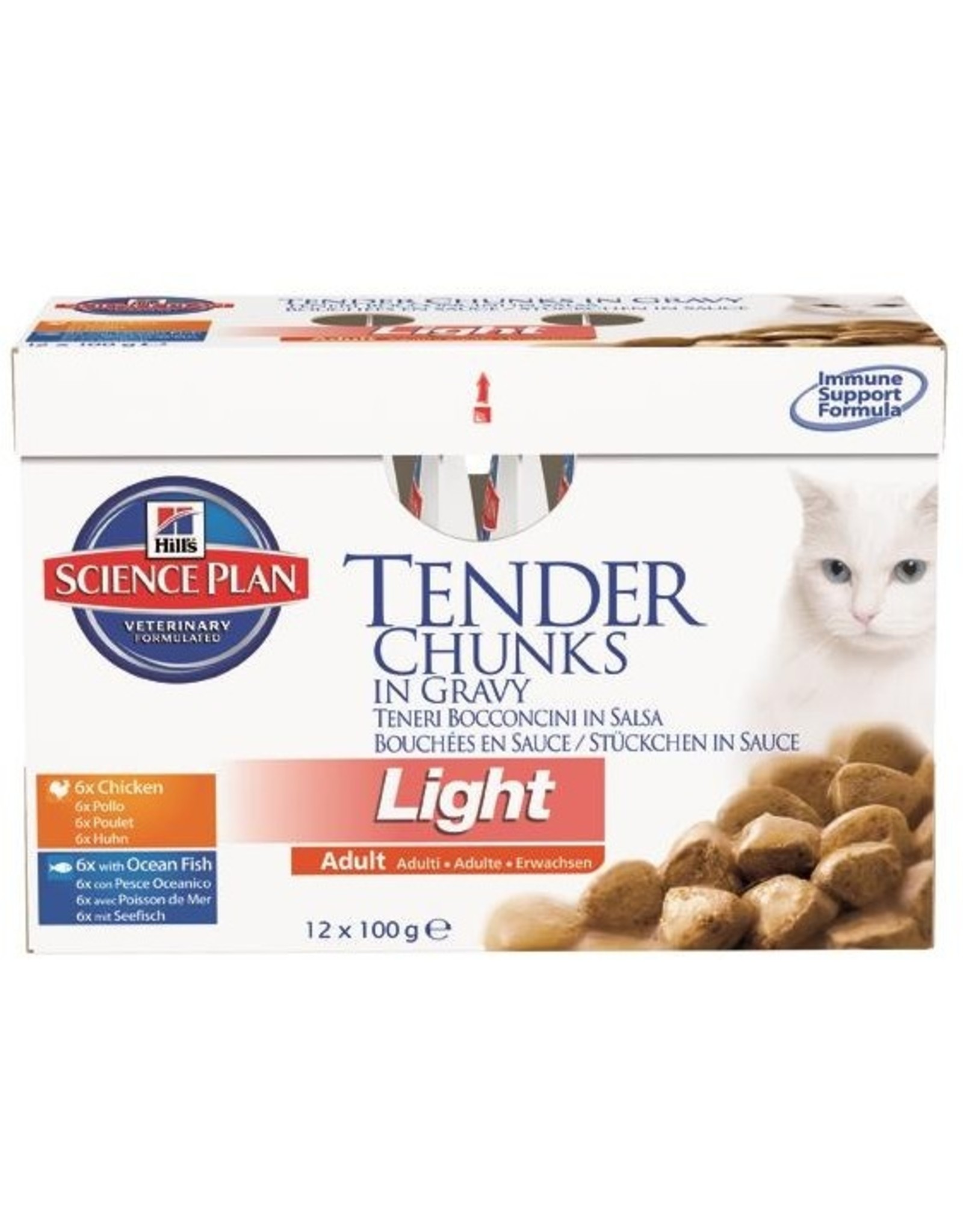 Hills Hills Science Plan Katze  Adult light 6x Huhn & 6x Fisch