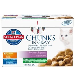 Hills Hills Science Plan Katze Kitten 6x Huhn & 6x Fisch