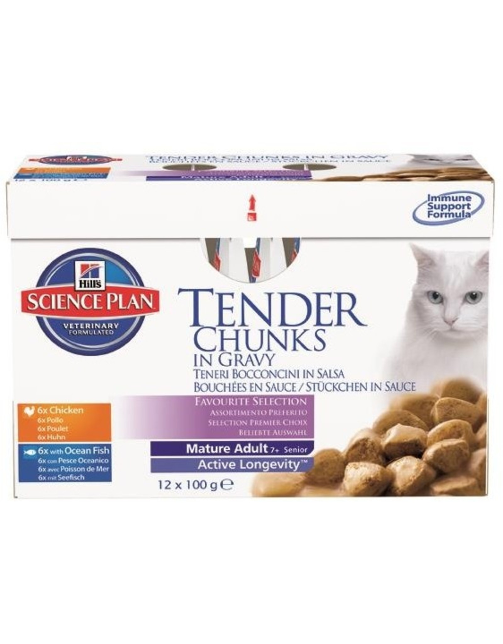 Hills Hills Science Plan Katze Mature Adult 6x Huhn & 6x Fisch