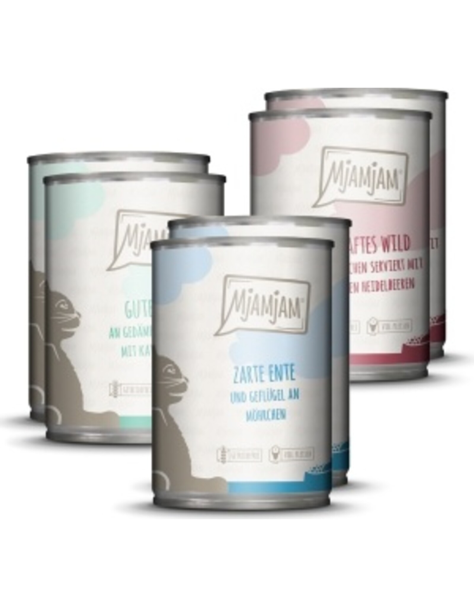 Mjamjam MjAMjAM - Katze Mixpaket II 2*Wild & Kaninchen, 2*Pute, 2*Ente 400g