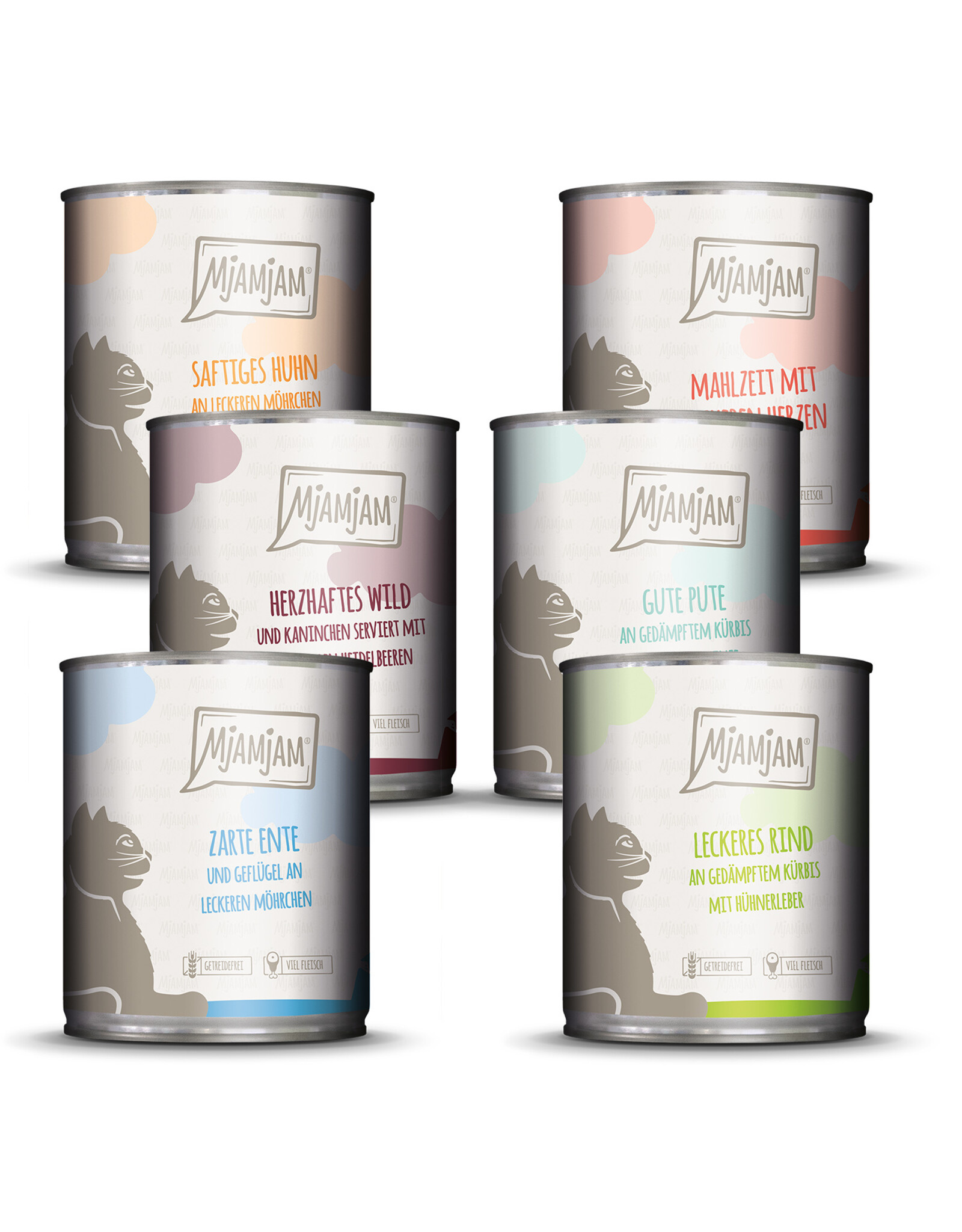 Mjamjam MjAMjAM - Katze Mixpaket III 6x800g