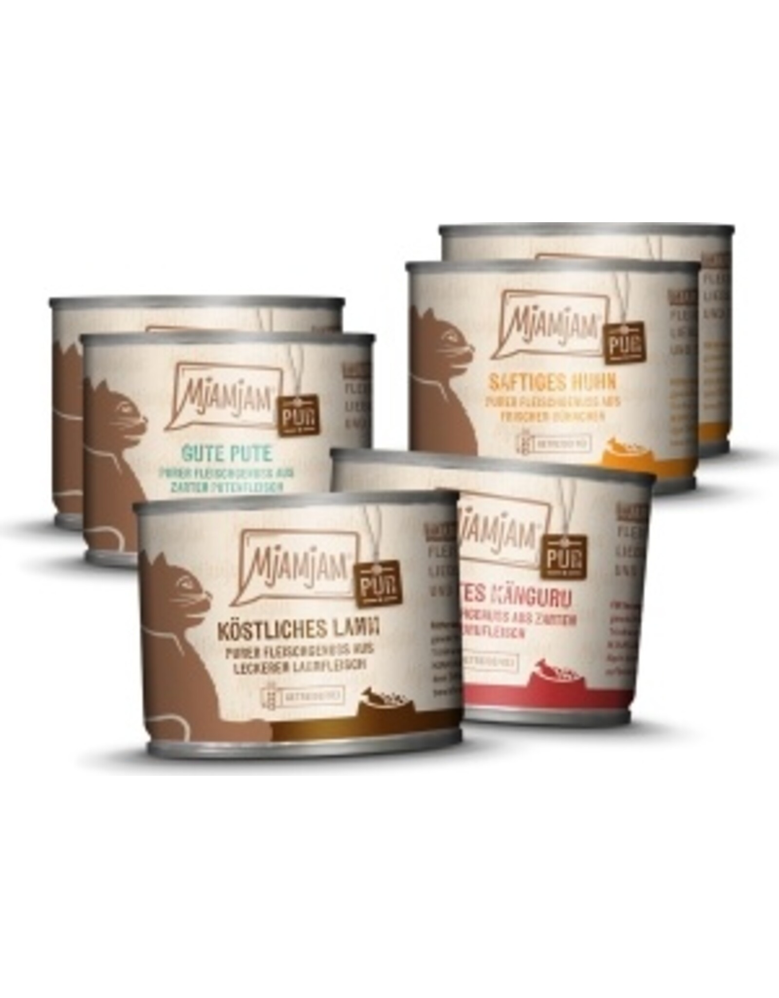 Mjamjam MjAMjAM - Katze Mixpaket V Purer Fleischgenuss 6 x 200g
