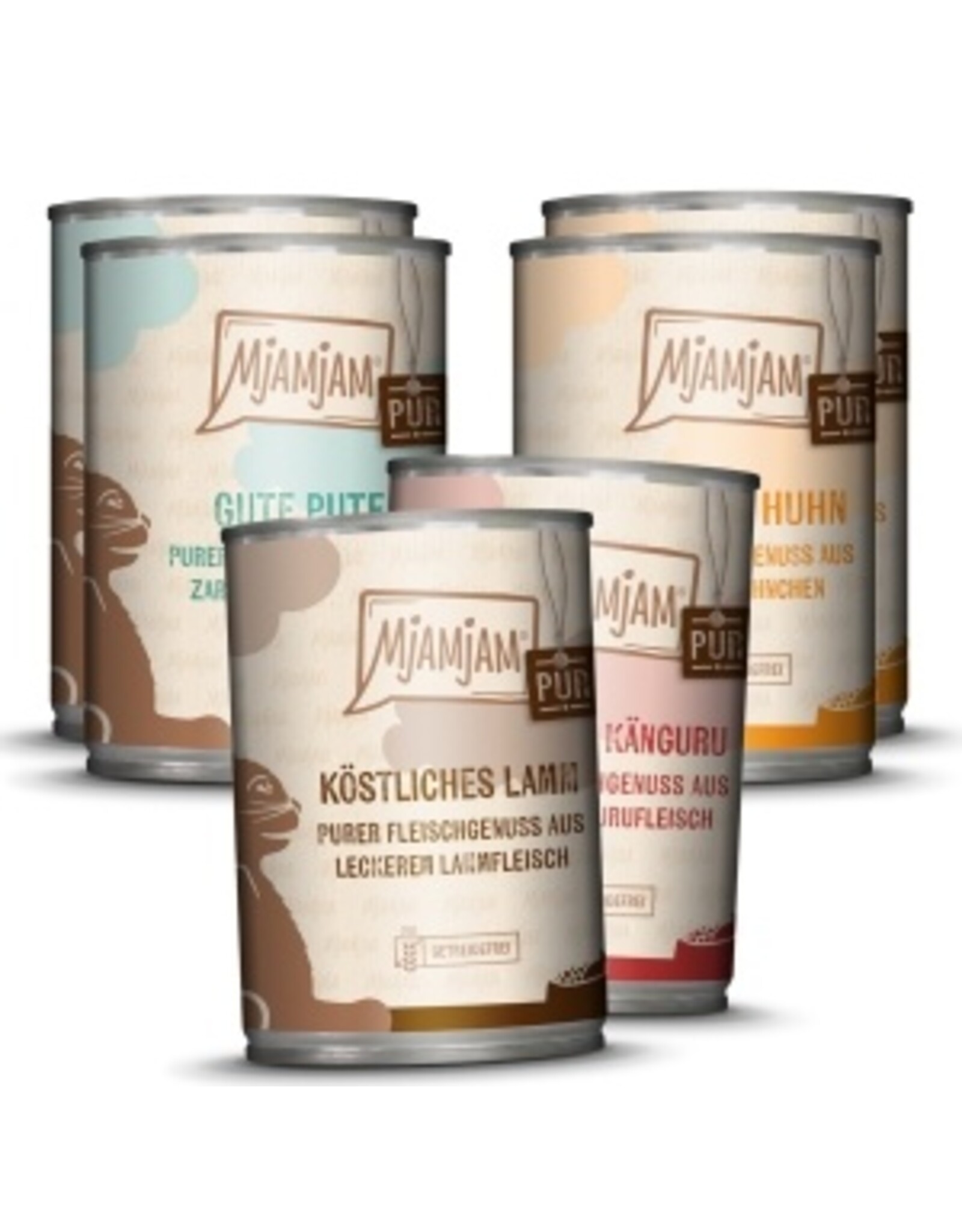Mjamjam MjAMjAM - Katze Mixpaket V Purer Fleischgenuss 6 x 400 g