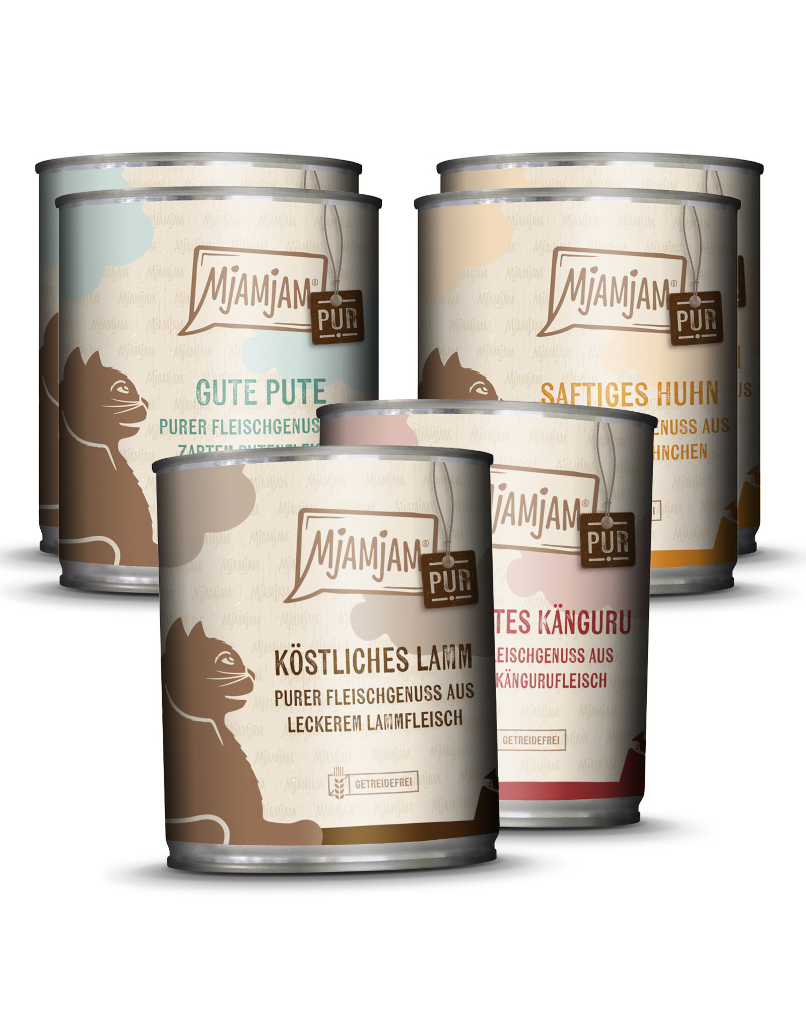 Mjamjam MjAMjAM - Katze Mixpaket V Purer Fleischgenuss 6 x 800 g