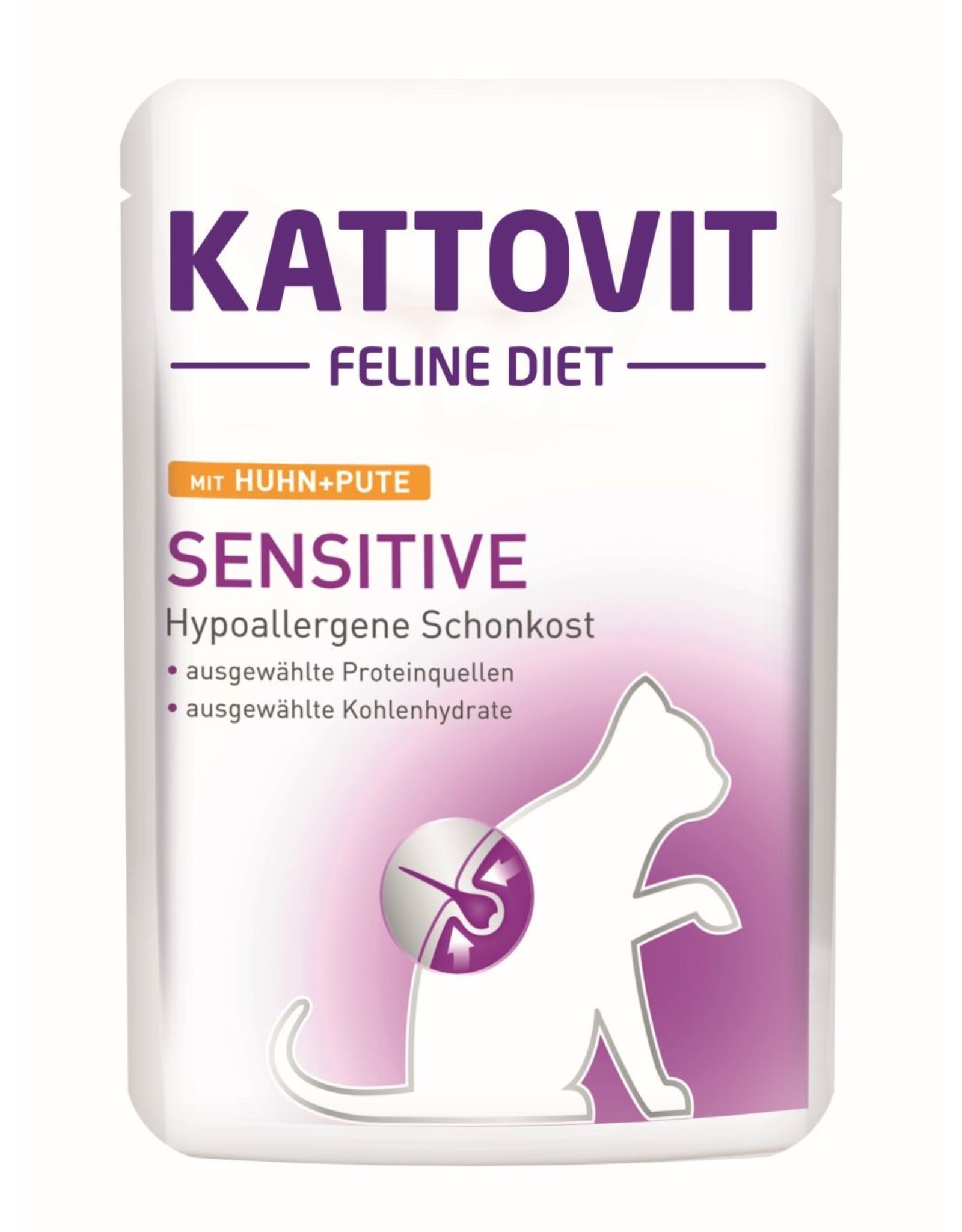 Kattovit Kattovit Sensitive Huhn & Pute 85g Frischebeutel