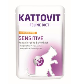 Kattovit Kattovit Sensitive Huhn & Pute 85g Frischebeutel