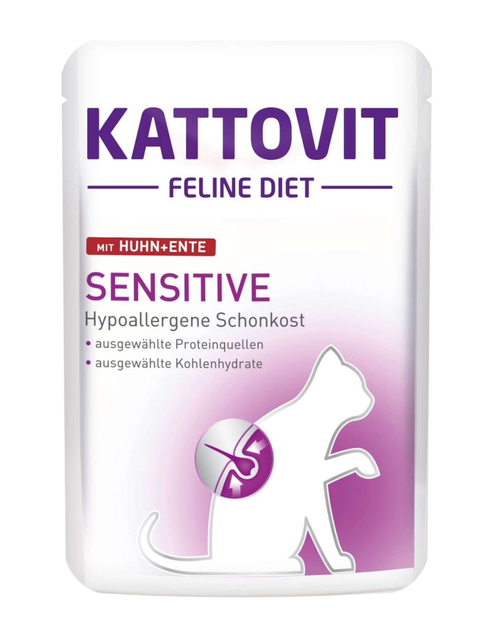 Kattovit Kattovit Feline Diet Sensitive Huhn + Ente 85g PB