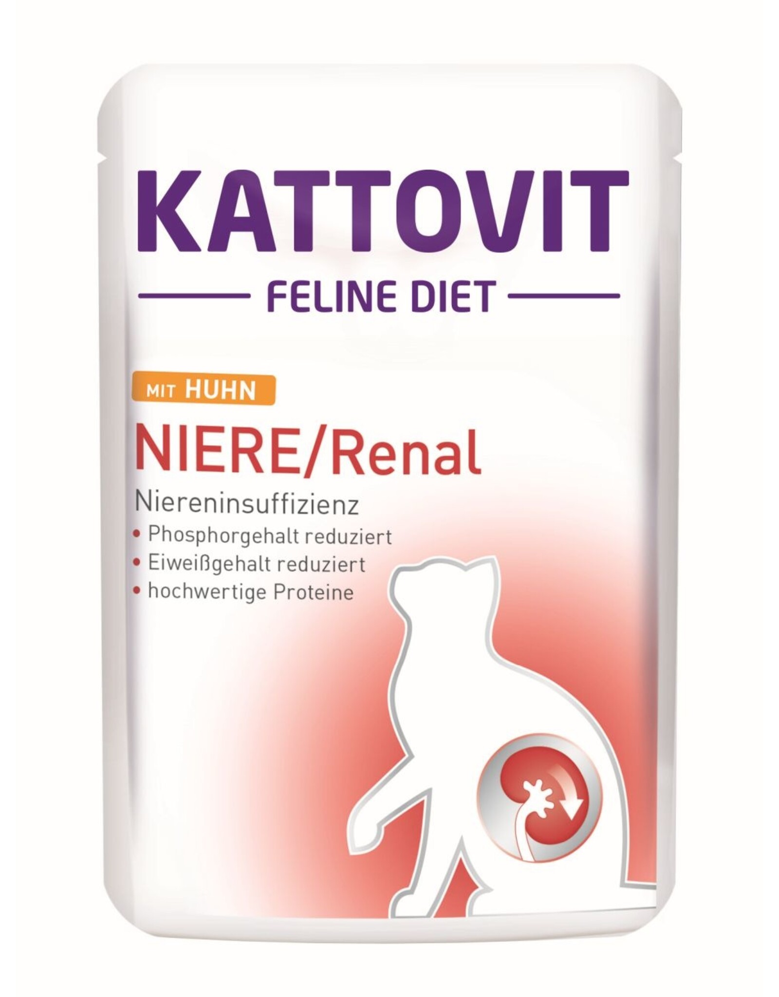 Kattovit Kattovit Feline Diet Niere/Renal mit Huhn 85g PB