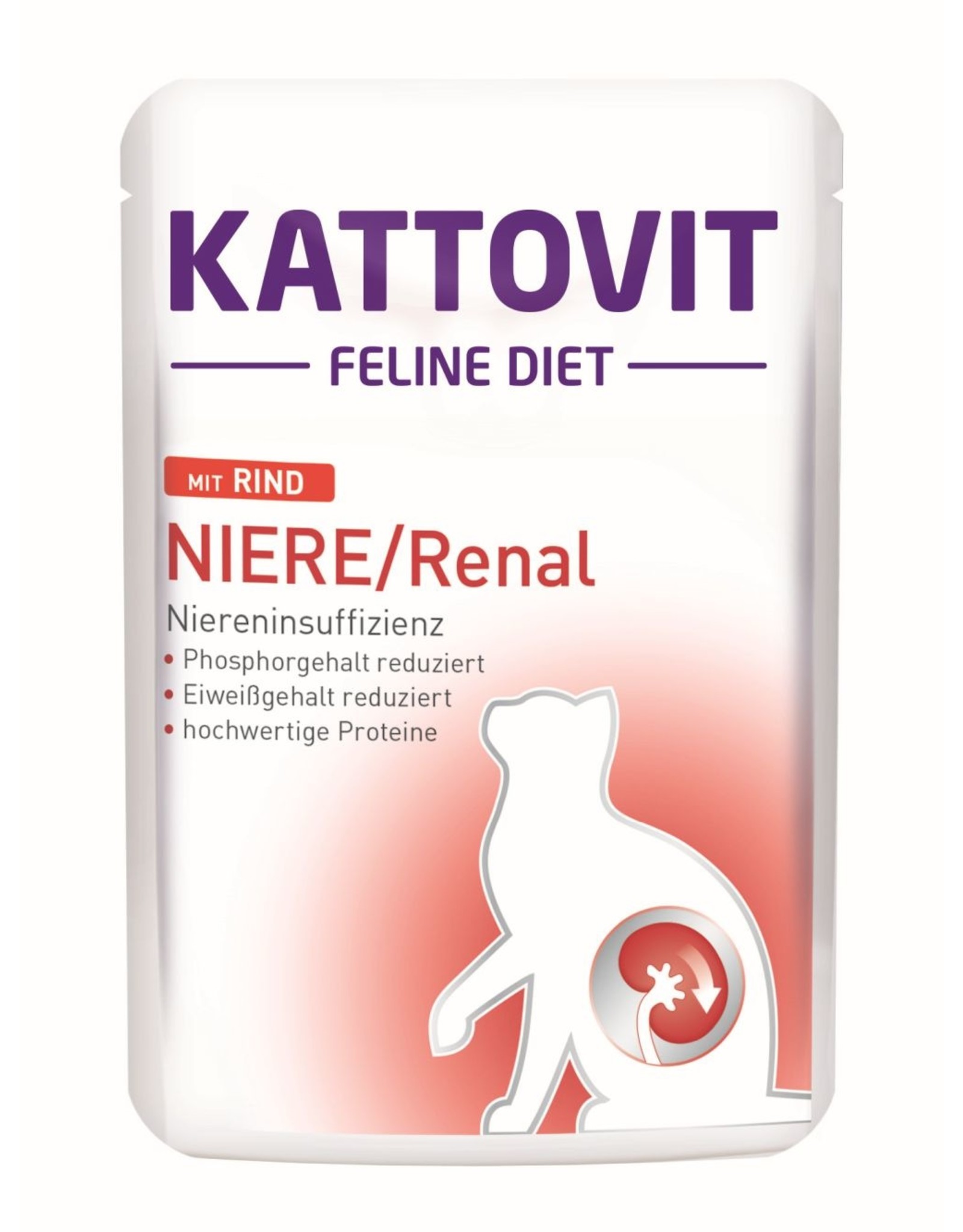 Kattovit Kattovit Feline Diet Niere/Renal mit Rind 85g PB