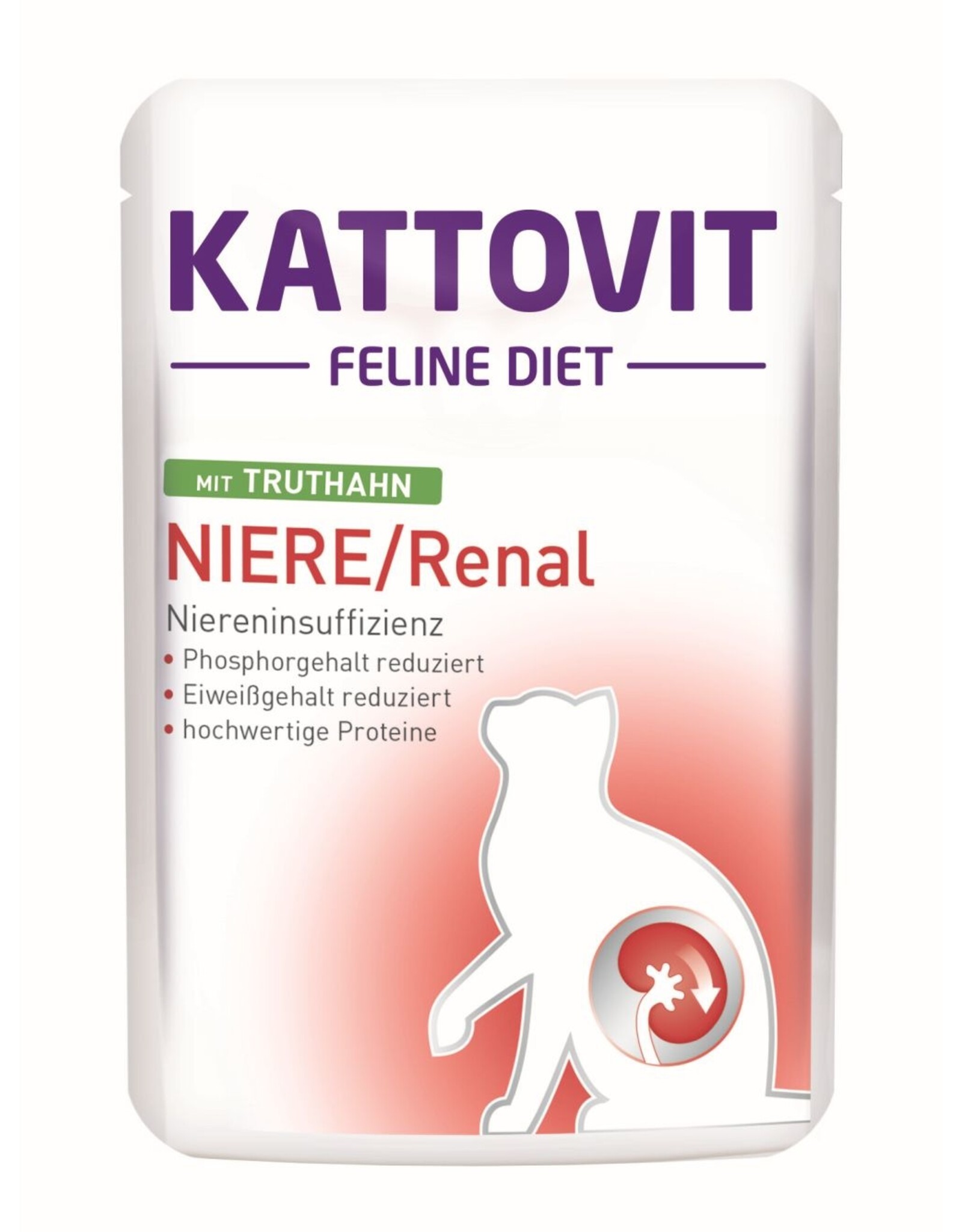 Kattovit Kattovit Feline Diet Niere/Renal mit Truthahn 85g