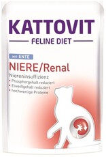 Kattovit Kattovit Feline Diet Niere/Renal mit Ente 85g PB