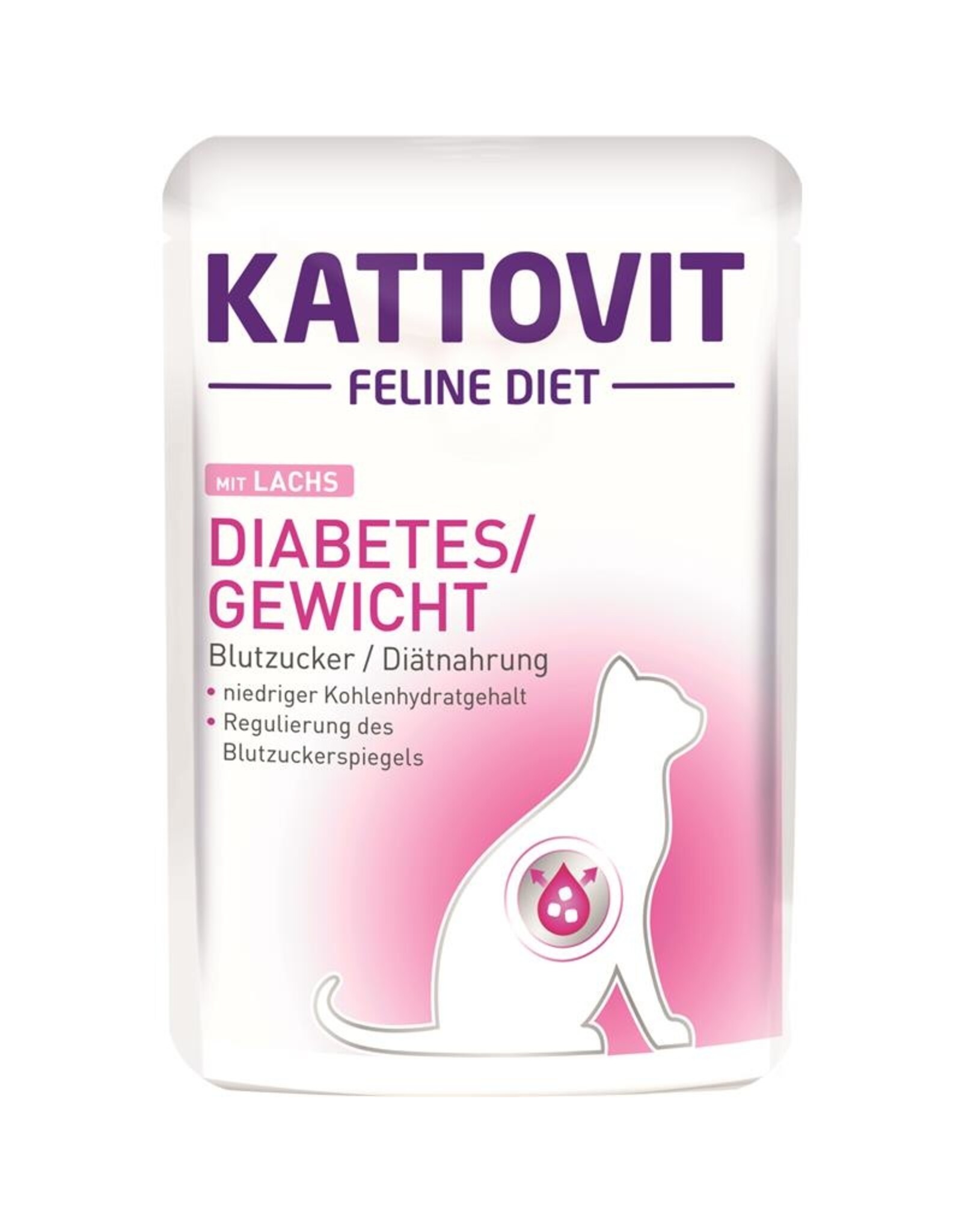 Kattovit KATTOVIT Diabetes/Gewicht Lachs 85g