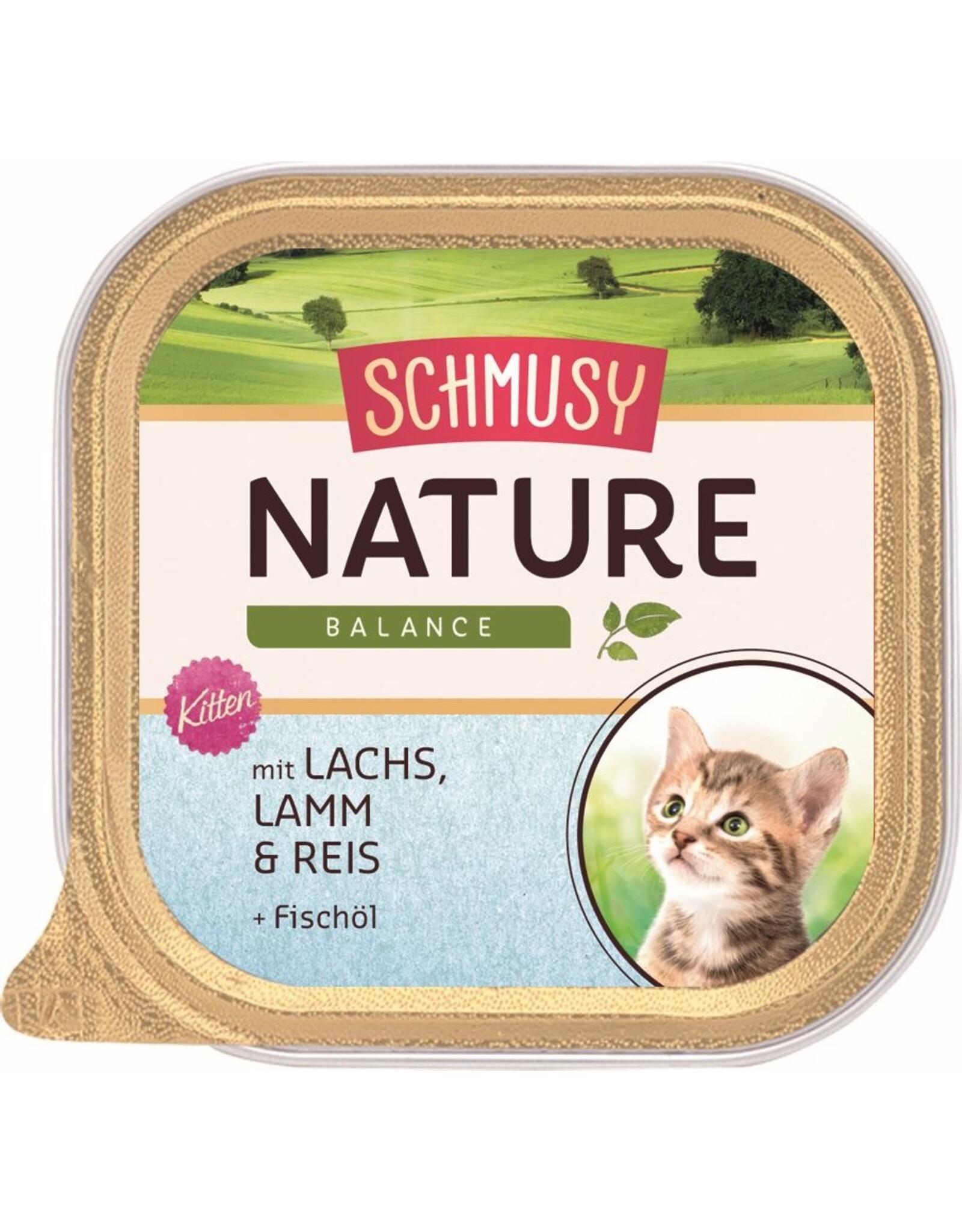 Kattovit Schmusy Natures Menü Kitten Lachs100gS