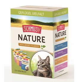 Kattovit Schmusy Nature Vollwert-Flakes Multipack 12x100g