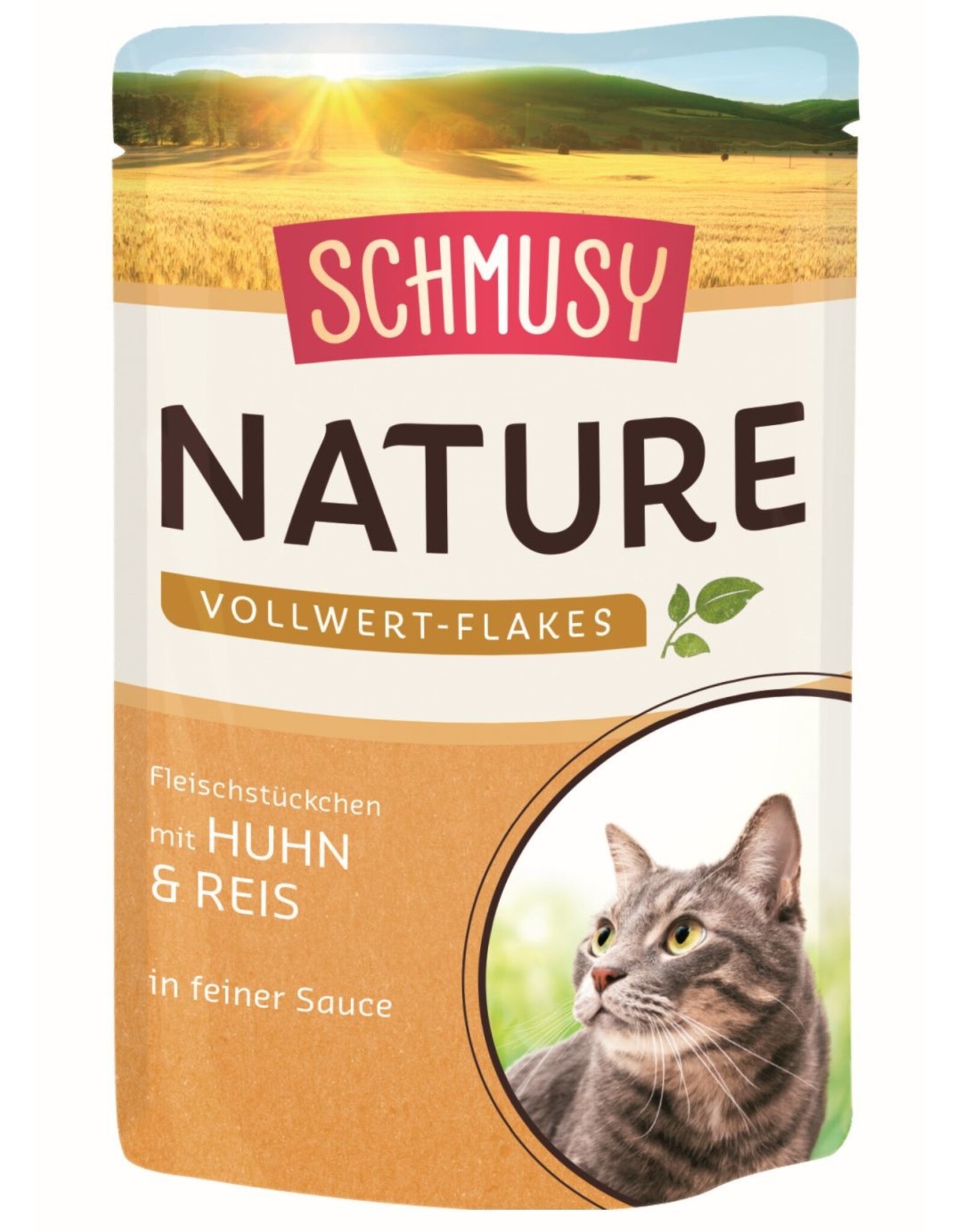 Kattovit Schmusy Vollwert Flakes Huhn & Reis 100gP