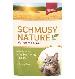 Kattovit Schmusy Vollwert Flakes Kaninchen & Reis 100gP